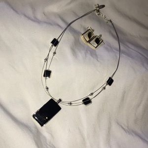 Necklace and earrings